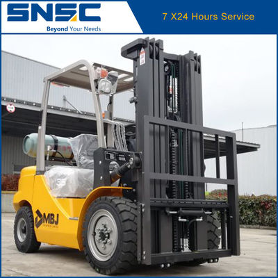 Japón NISSAN K25 Camioneta elevadora de gasolina SNSC Camión elevadora de gas licuado contrapeso