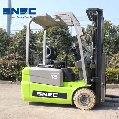 Camión elevador eléctrico de 3 ruedas 1.6T 1.8T 2T Camión elevador de 3 ruedas con motor AC completo