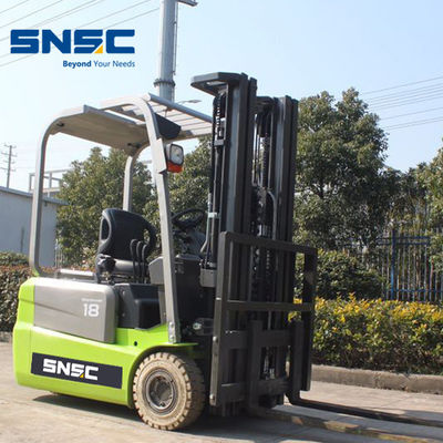 Camión elevador eléctrico de 3 ruedas 1.6T 1.8T 2T Camión elevador de 3 ruedas con motor AC completo