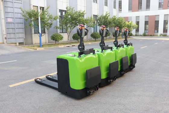Camión de paletas con batería de horquilla de 1550 mm para fábrica de alimentos y bebidas