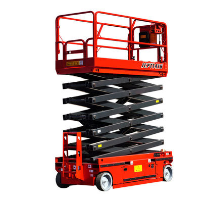 6m 8m 10m elevadora eléctrica de tijeras autopropulsada plataforma de trabajo aérea 230kg carga