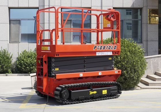 6m 8m 10m elevadora eléctrica de tijeras autopropulsada plataforma de trabajo aérea 230kg carga