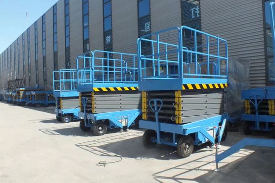 12m 14m 16m Plataforma de trabajo de tijeras hidráulica elevador de tijeras autopropulsado
