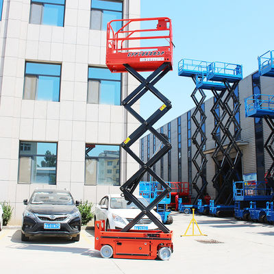 300 kg elevador eléctrico de tijera autopropulsado OEM plataforma móvil de elevación de tijera